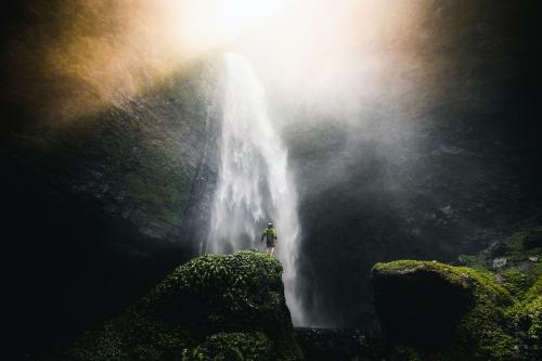 View of waterfall in Java, Indonesia - 1198830