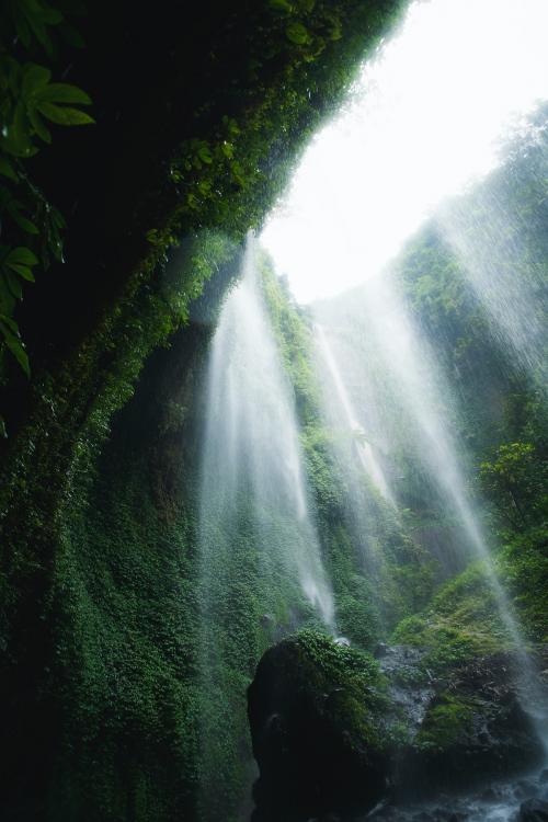 View of waterfall in Java, Indonesia - 1198837