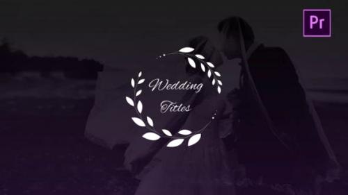 Videohive - Wedding Titles