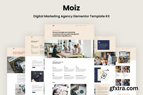 ThemeForest - Moiz v1.0 - Digital Marketing Agency Elementor Template Kit - 27540628