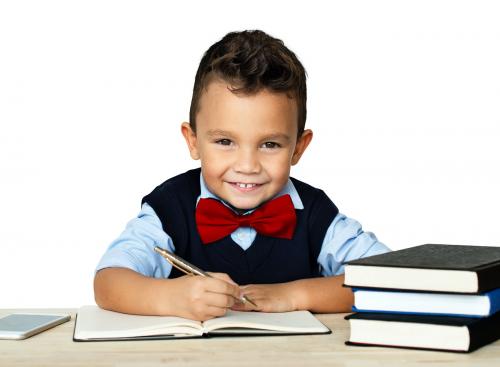 Little Boy Studious Smart Smile - 7390