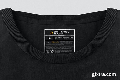 T-Shirt Label Mockup Template