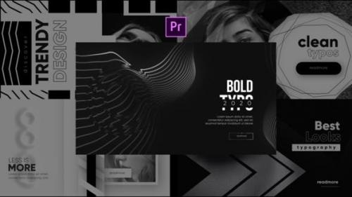 Videohive - Monochrome Trendy Typography