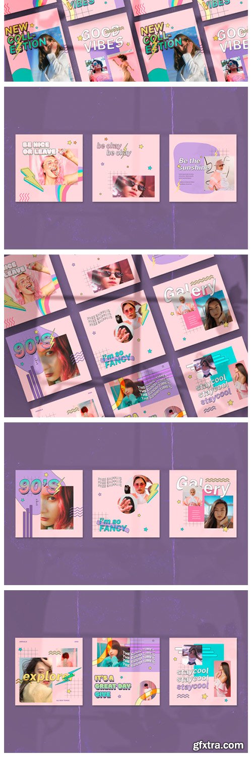 90's Vol1 Instagram Templates 4618997