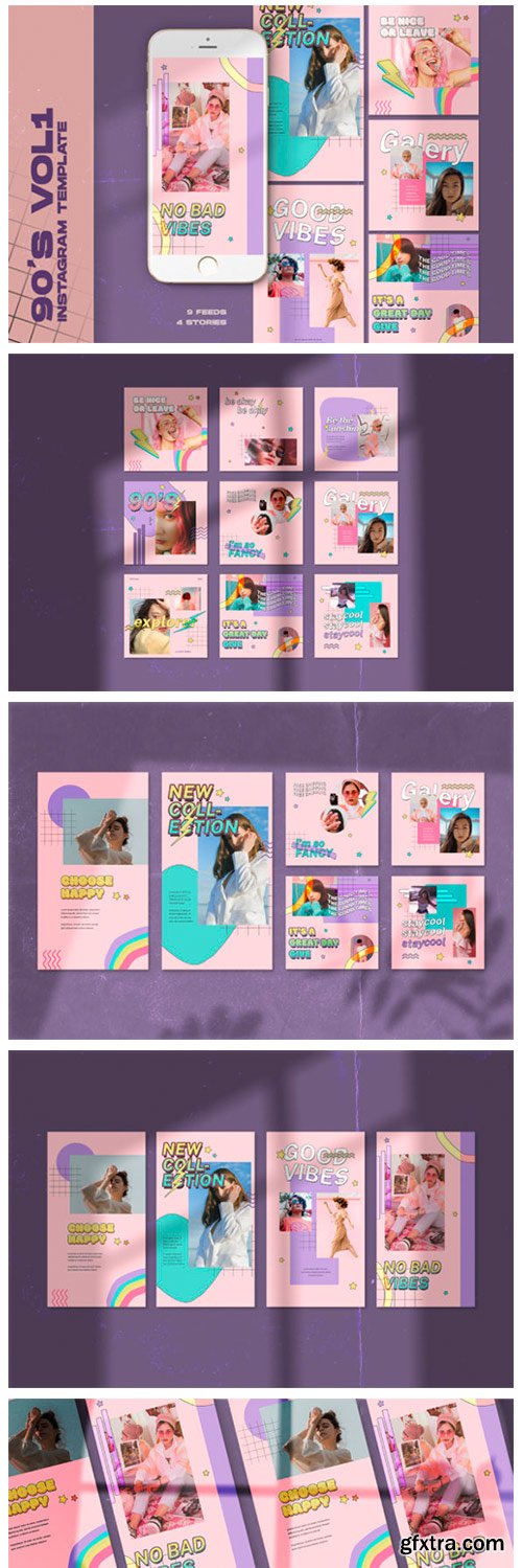 90's Vol1 Instagram Templates 4618997