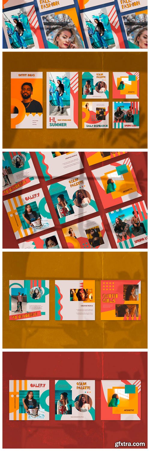 Geomei 90's Instagram Templates 4619289