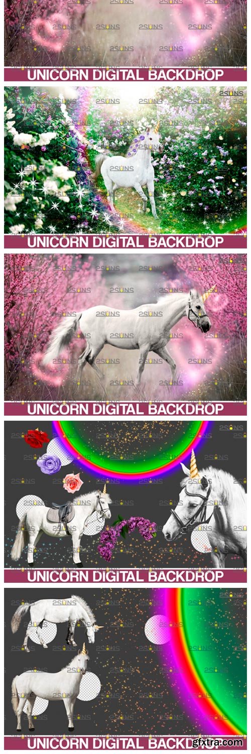 Unicorn Overlay Backdrop Horse Overlays 4608008