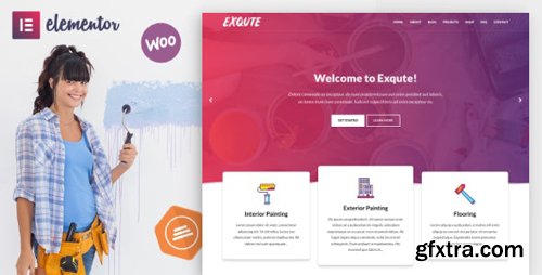 ThemeForest - Exqute v1.5 - Painting Company WordPress Theme - 23163569