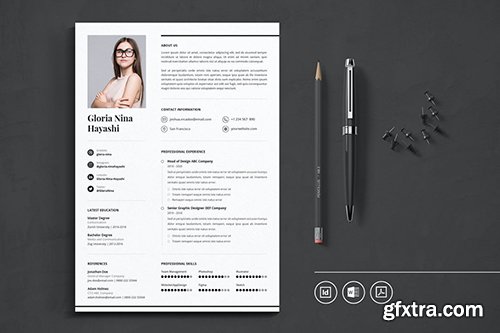 Professional CV Resume Indesign Template Vol.28