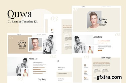 ThemeForest - Quwa v1.0 - CV Resume Template Kit - 27066369