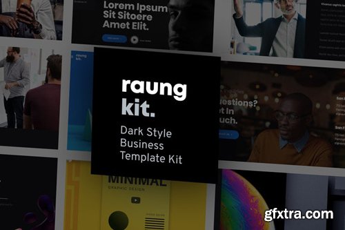 ThemeForest - Raung v1.0 - Dark Style Business Template Kit - 27590901