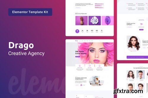 ThemeForest - Drago v1.0 - Creative Digital Agency Elementor Template Kit - 27491736