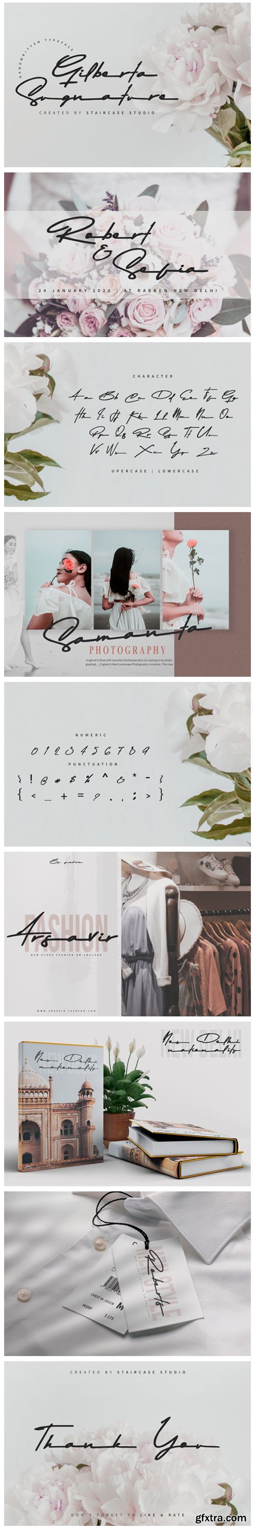 Gilberta Signature Font