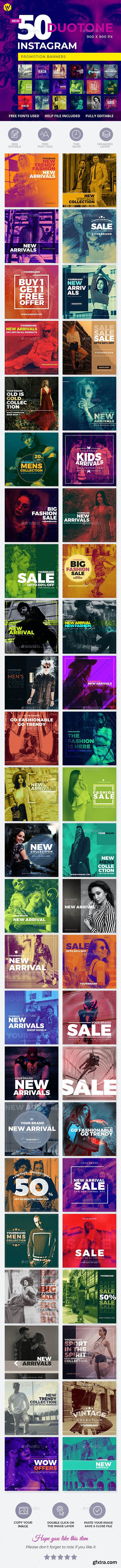 GraphicRiver - 50 Duotone Instagram Banners 27549175