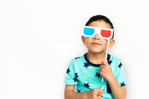 Little Boy With 3D Glasses Concept - 6839