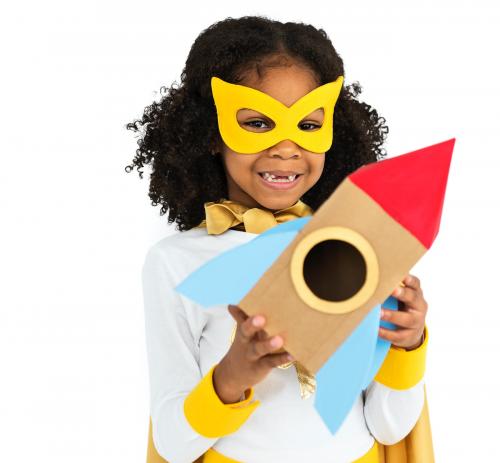 Little Girl Superherokid Props Smile - 6869