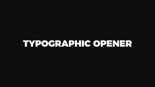 Videohive - Typographic Opener || Stomp