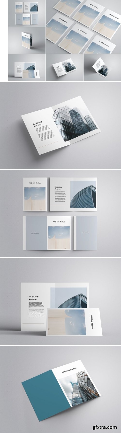 A4 Bi-fold Brochure Mockup