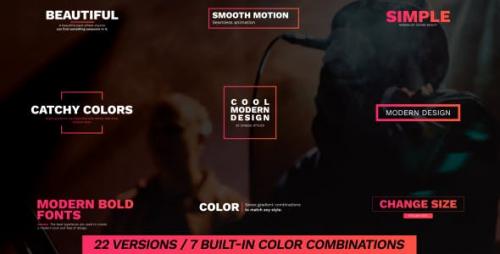 Videohive - Rich Colors - Titles Pack