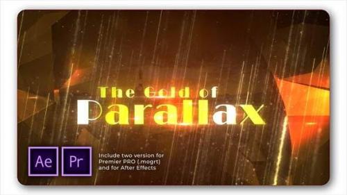 Videohive - Gold Parallax Trailer Slideshow