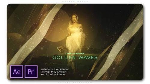 Videohive - Golden Waves Luxury Slideshow