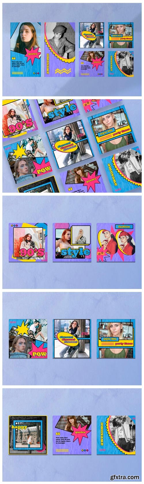 90's Modern Instagram Templates 4621508