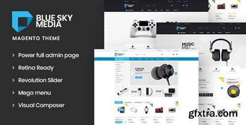 ThemeForest - Bluesky-Media v1.4 - Responsive Magento 2 Theme - 20719566