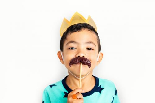 Little Boy Moustache Crown Concept - 6957