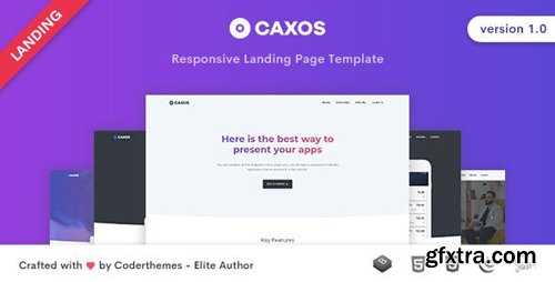 ThemeForest - Caxos v1.0 - Landing Page Template - 27606448