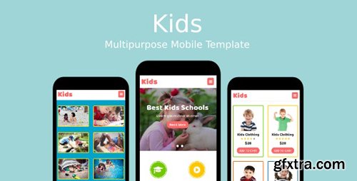 ThemeForest - Kids v1.0 - Multipurpose Mobile Template - 19263118