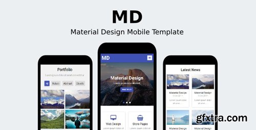 ThemeForest - MD v1.0 - Material Design Mobile Template - 19298643