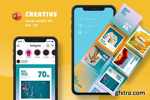 Creative Social Media Kit Vol. 09 - PowerPoint