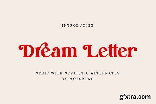 Dream Letter, Display Serif Font