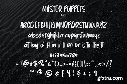 Master Puppets SVG Brush Sans Handmade Font Type