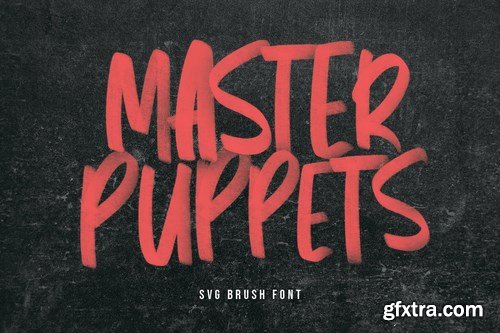 Master Puppets SVG Brush Sans Handmade Font Type