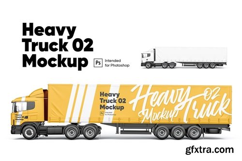 Heavy Truck 02 Mockup