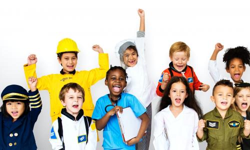 Group of kids with career uniform dream occupation - 7083