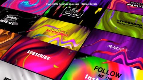 Videohive - Liquid Gradient Backgrounds and Typography