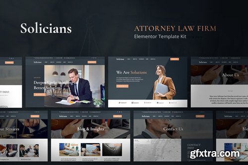 ThemeForest - Solicians v1.0 - Attorney Law Firm Elementor Template Kit - 27669352