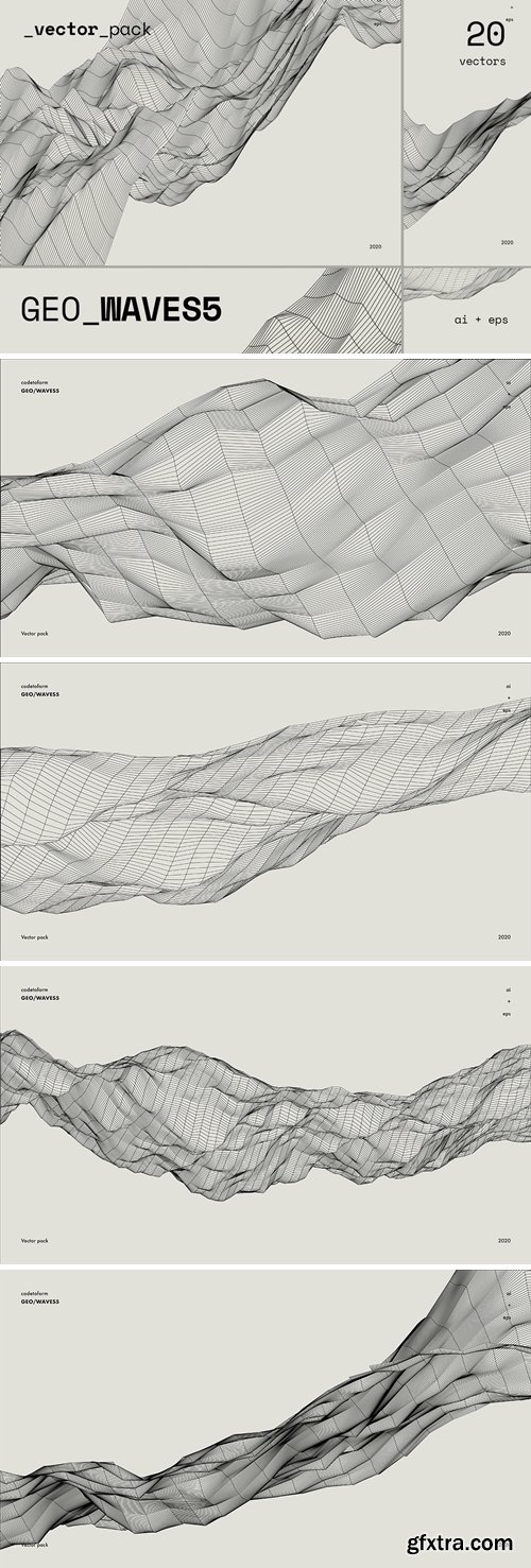 GEO_WAVES5 Vector Pack