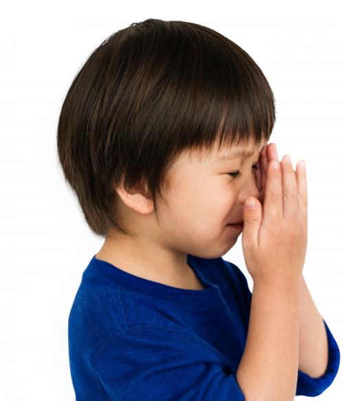 Scared Excited Small Asian Boy Portrait Concept - 6602