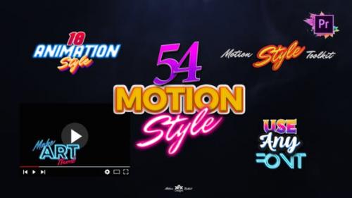 Videohive - Motion Styles Toolkit | Text Effects & Animations For Premiere Pro Mogrt