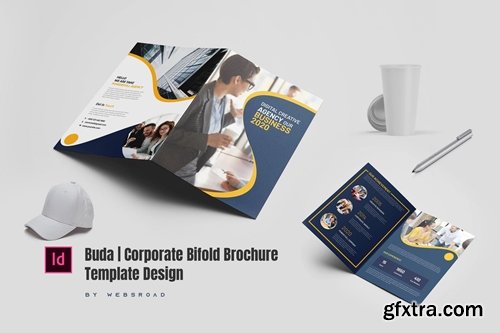 Buda | Corporate Bifold Brochure Template Design