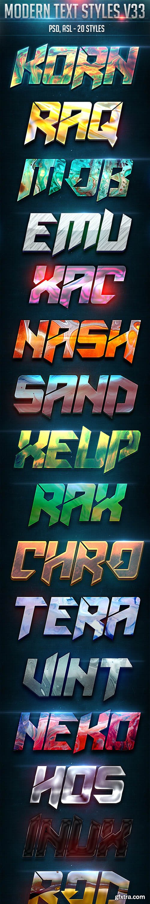 GraphicRiver - Modern Text Styles V33 26433194