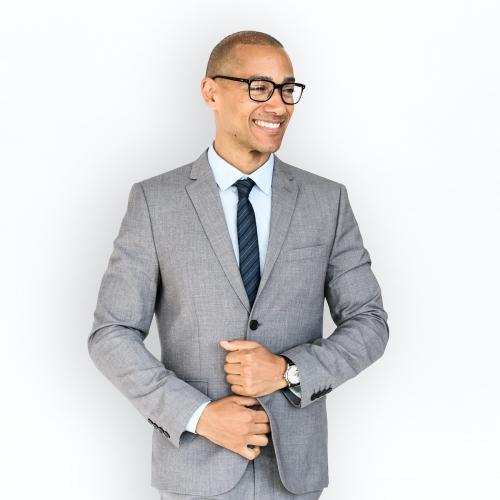 Caucasian Business Man Cheerful Concept - 6733