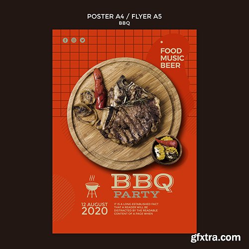 Barbecue party template