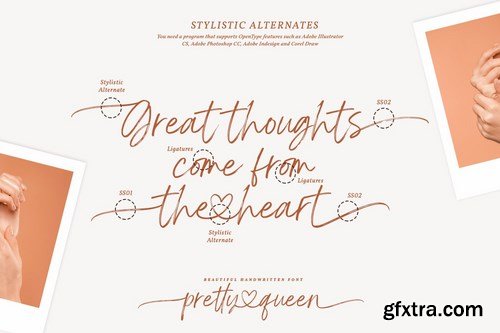 CM - Pretty Queen - Chic Brush Font 5170606