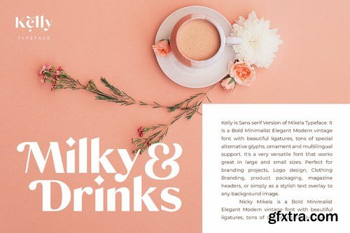 Kelly Bold - Gorgeous Sans Serif Typeface