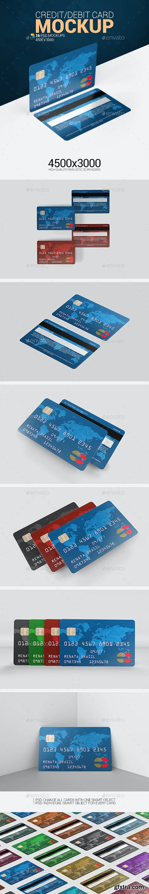 GraphicRiver - Credit Debit Card Mockup 25488294