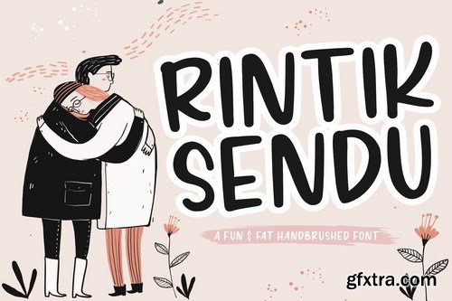 Rintik Sendu YH - Modern Brush Font